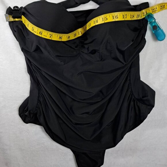 COCOSHIP Womens Swimsuit Black Size 5XL Halter One‎ Piece - Picture 12 of 15